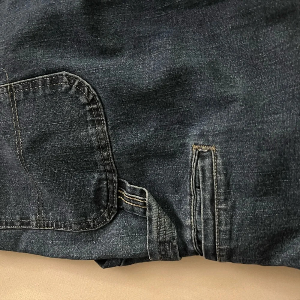 Wrangler Men's Relaxed Carpenter Jeans in Denim Blue 44x32